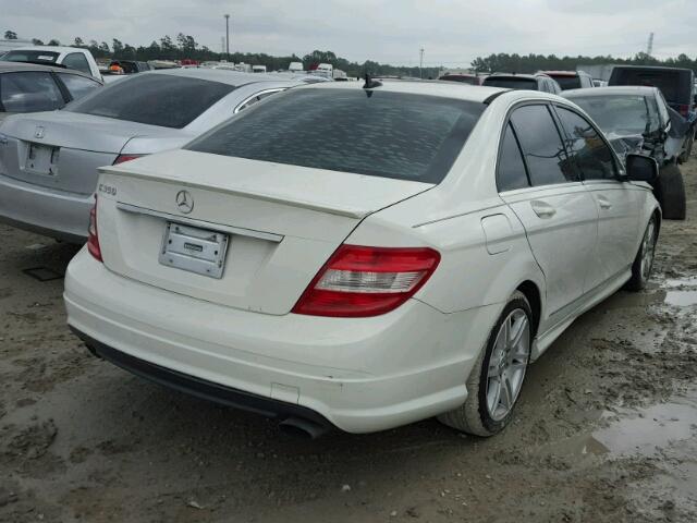 WDDGF56X99R062753 - 2009 MERCEDES-BENZ C 350 WHITE photo 4