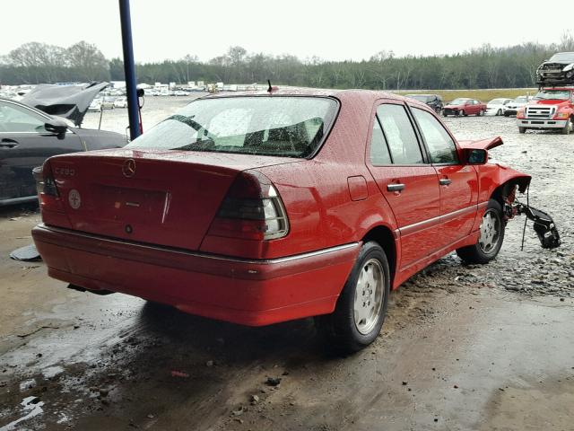 WDBHA29G6YA862820 - 2000 MERCEDES-BENZ C 280 RED photo 4