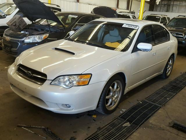 4S3BL676564200175 - 2006 SUBARU LEGACY GT WHITE photo 2