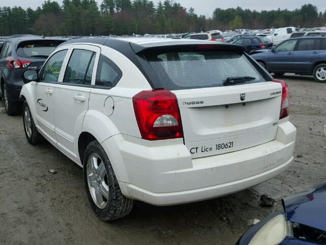 1B3HB48A99D233030 - 2009 DODGE CALIBER SX WHITE photo 3