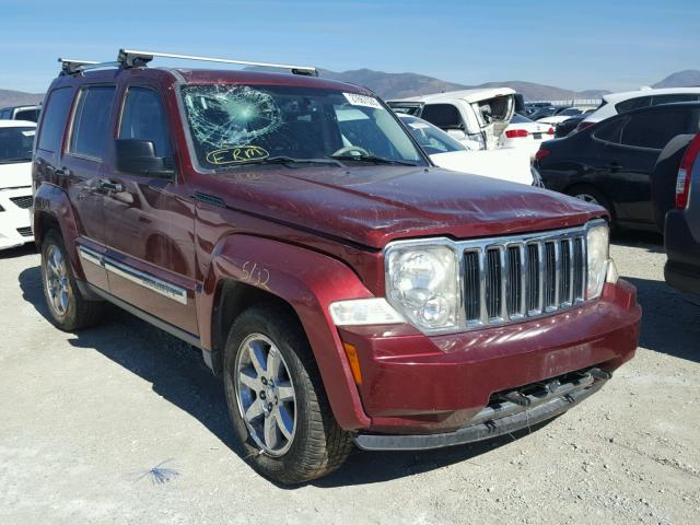 1J8GN58K38W139351 - 2008 JEEP LIBERTY LI MAROON photo 1