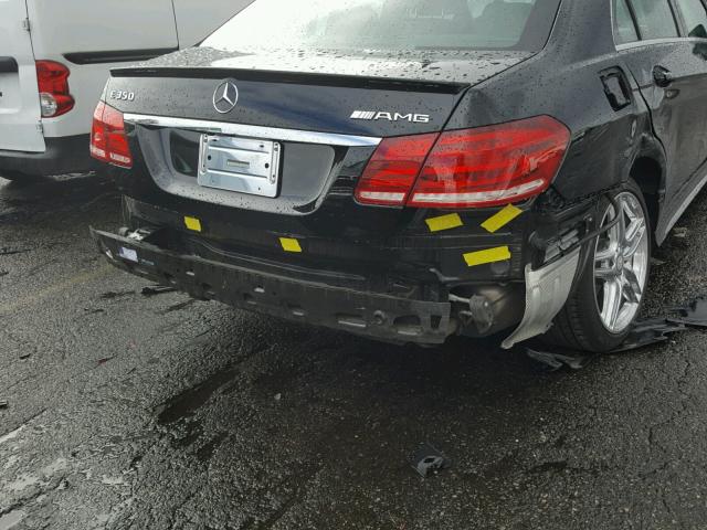 WDDHF5KBXEA800132 - 2014 MERCEDES-BENZ E 350 BLACK photo 9