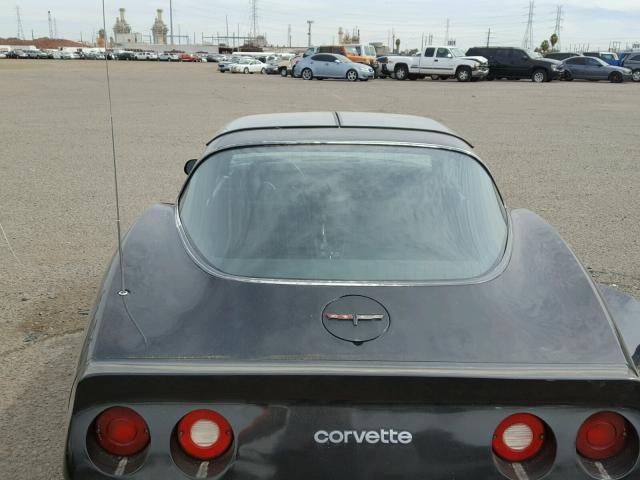 1G1AY8765BS409973 - 1981 CHEVROLET CORVETTE BLACK photo 6