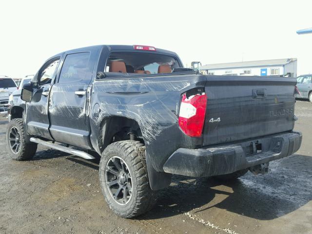 5TFAY5F19EX390458 - 2014 TOYOTA TUNDRA CRE BLACK photo 3