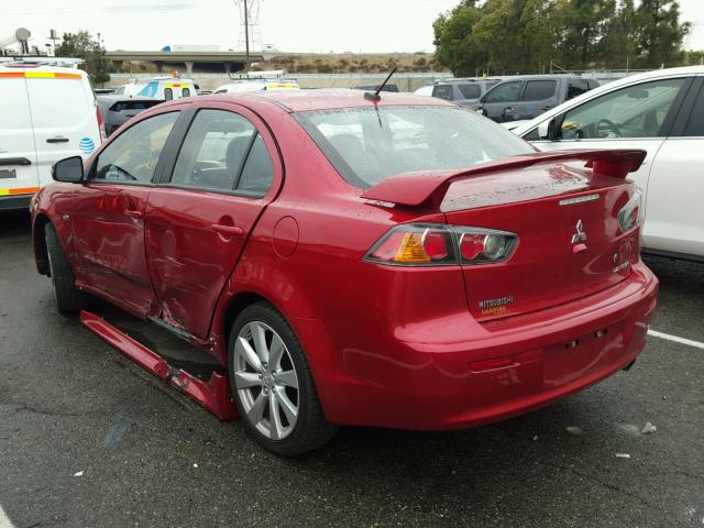 JA32U8FW6FU021202 - 2015 MITSUBISHI LANCER GT RED photo 3