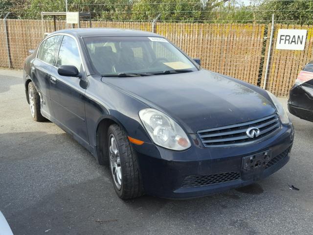 JNKCV51E86M511610 - 2006 INFINITI G35 BLACK photo 1