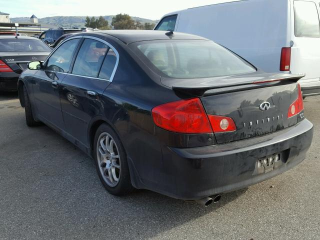 JNKCV51E86M511610 - 2006 INFINITI G35 BLACK photo 3