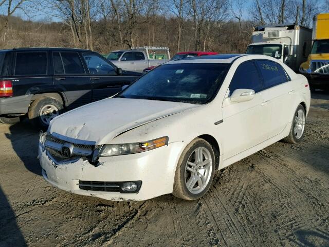 19UUA66267A045489 - 2007 ACURA TL WHITE photo 2