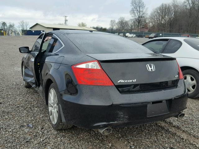 1HGCS2B81AA006263 - 2010 HONDA ACCORD EXL BLACK photo 3