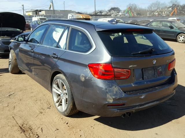 WBA8G5C59GK752830 - 2016 BMW 328 XI GRAY photo 3