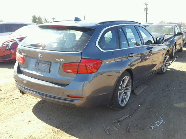 WBA8G5C59GK752830 - 2016 BMW 328 XI GRAY photo 4