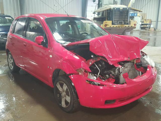 KL1TD66617B754899 - 2007 CHEVROLET AVEO BASE RED photo 1