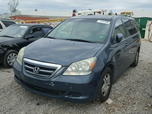 5FNRL38626B418076 - 2006 HONDA ODYSSEY EX GREEN photo 2