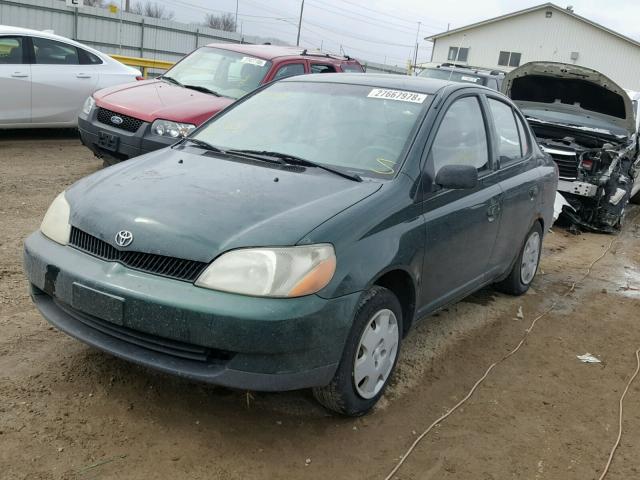 JTDBT123X10113677 - 2001 TOYOTA ECHO GREEN photo 2