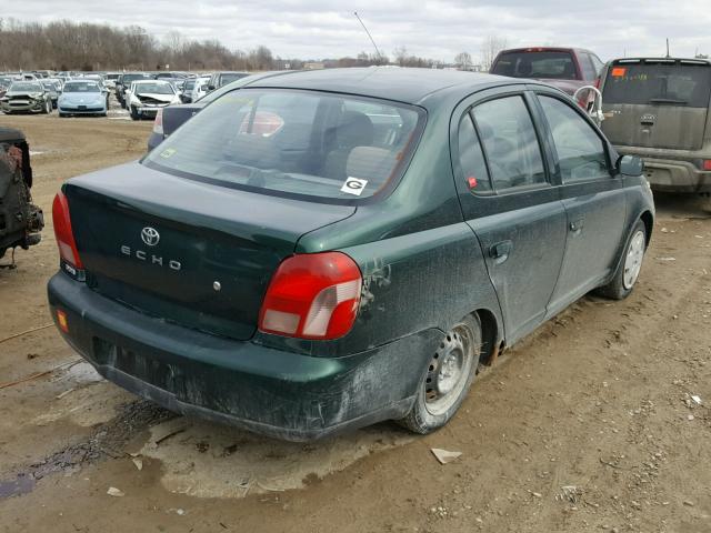 JTDBT123X10113677 - 2001 TOYOTA ECHO GREEN photo 4