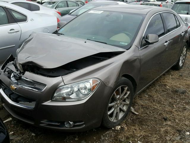 1G1ZE5E18BF222804 - 2011 CHEVROLET MALIBU LTZ BROWN photo 2