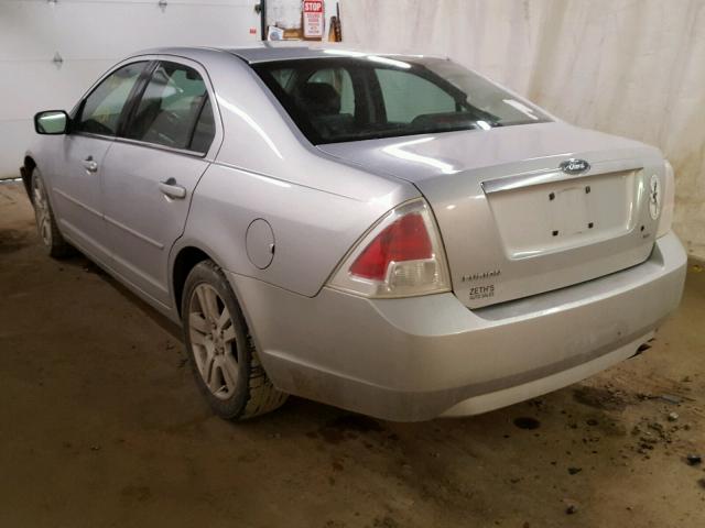 3FAHP08Z46R182561 - 2006 FORD FUSION SEL SILVER photo 3