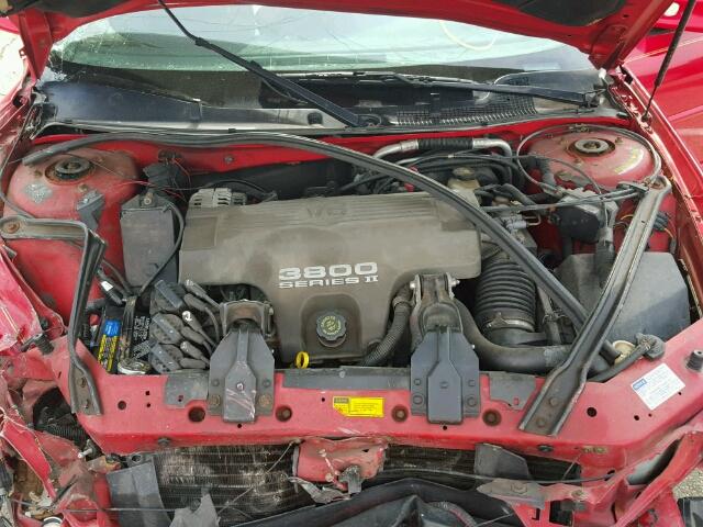 1G2WP12K2VF347266 - 1997 PONTIAC GRAND PRIX RED photo 7