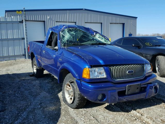 1FTYR10U03PB37159 - 2003 FORD RANGER BLUE photo 1