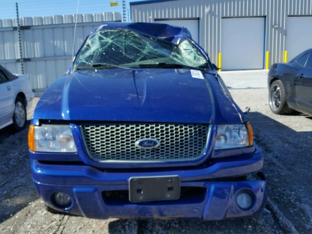 1FTYR10U03PB37159 - 2003 FORD RANGER BLUE photo 7