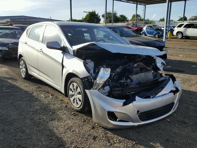 KMHCT5AE5FU221165 - 2015 HYUNDAI ACCENT GS SILVER photo 1