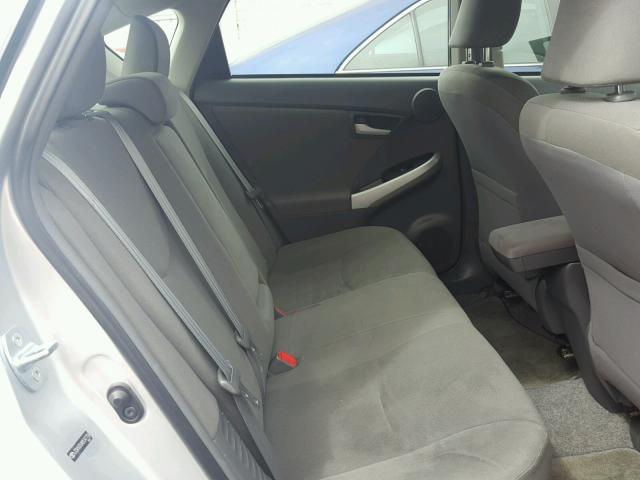 JTDKN3DUXB5347706 - 2011 TOYOTA PRIUS SILVER photo 6