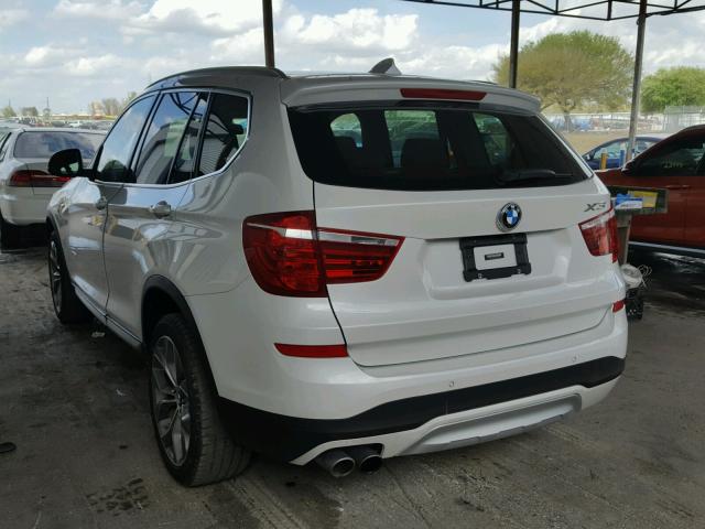 5UXWX9C53G0D94610 - 2016 BMW X3 XDRIVE2 Белый фото 3