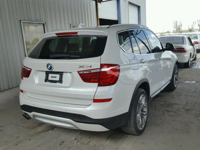 5UXWX9C53G0D94610 - 2016 BMW X3 XDRIVE2 Белый фото 4