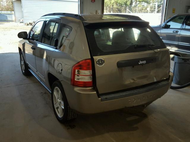 1J8FT47WX8D661177 - 2008 JEEP COMPASS SP TAN photo 3