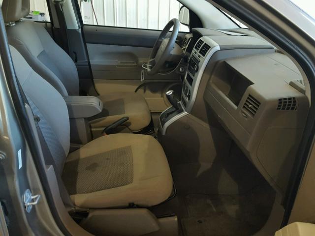 1J8FT47WX8D661177 - 2008 JEEP COMPASS SP TAN photo 5