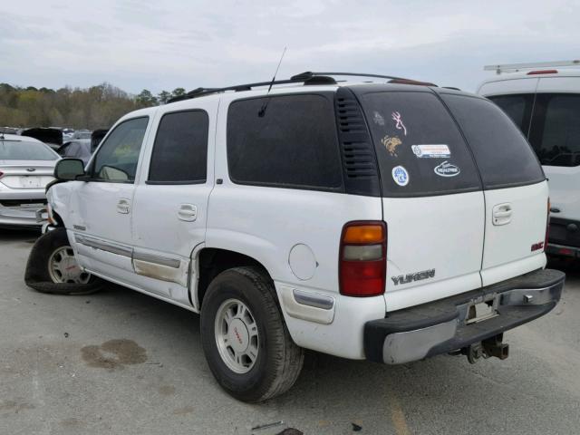 1GKEC13T2YJ168595 - 2000 GMC YUKON WHITE photo 3