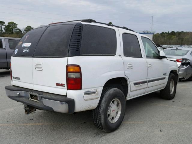 1GKEC13T2YJ168595 - 2000 GMC YUKON WHITE photo 4