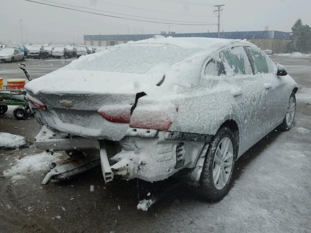 1G1ZE5ST3GF322659 - 2016 CHEVROLET MALIBU LT SILVER photo 4