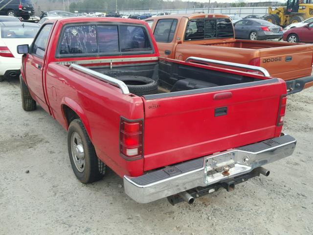 1B7FL26Y7TS547284 - 1996 DODGE DAKOTA RED photo 3