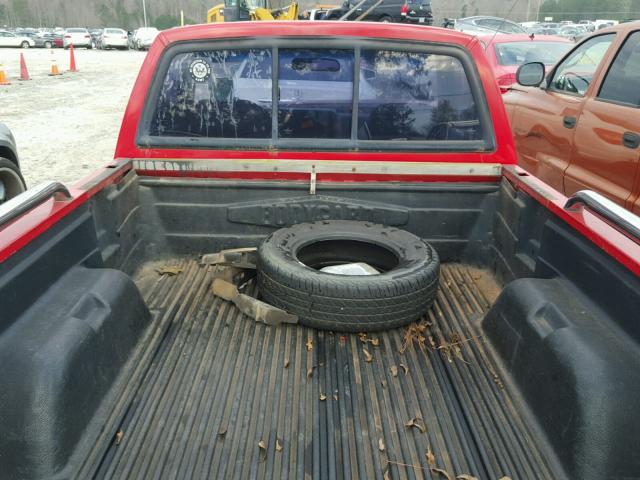 1B7FL26Y7TS547284 - 1996 DODGE DAKOTA RED photo 6