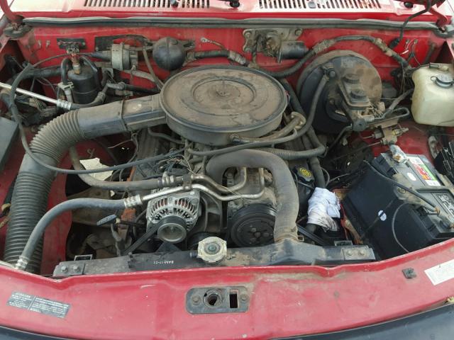 1B7FL26Y7TS547284 - 1996 DODGE DAKOTA RED photo 7