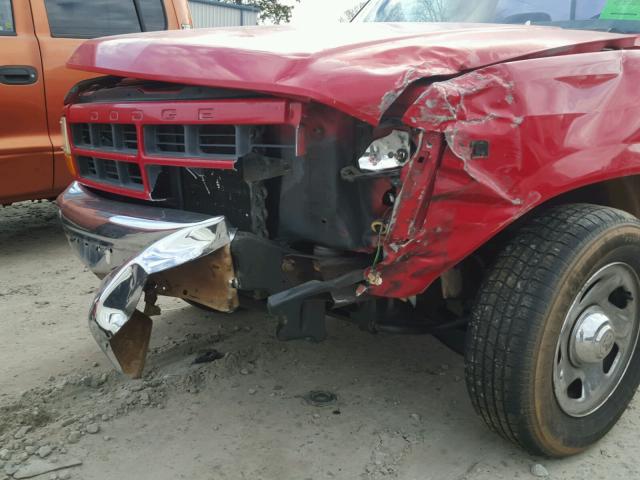 1B7FL26Y7TS547284 - 1996 DODGE DAKOTA RED photo 9