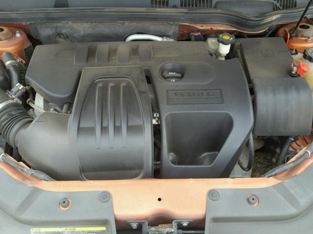 1G1AK55F277209372 - 2007 CHEVROLET COBALT LS ORANGE photo 7