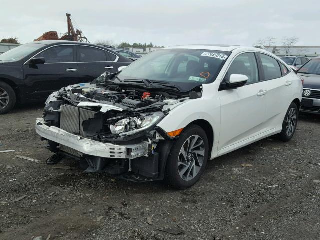 2HGFC2F74GH567787 - 2016 HONDA CIVIC EX WHITE photo 2