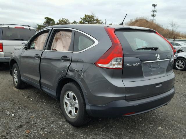 2HKRM4H3XDH641960 - 2013 HONDA CR-V LX GRAY photo 3