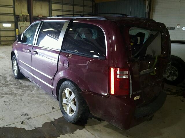 2D8HN54179R515179 - 2009 DODGE GRAND CARA MAROON photo 3