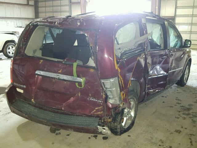 2D8HN54179R515179 - 2009 DODGE GRAND CARA MAROON photo 4