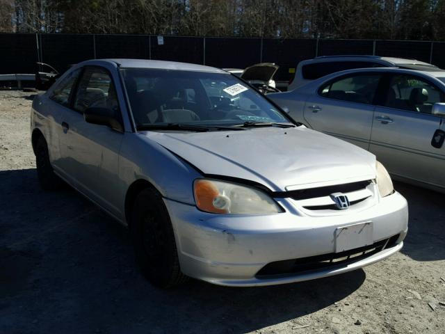 1HGEM22252L070973 - 2002 HONDA CIVIC DX SILVER photo 1