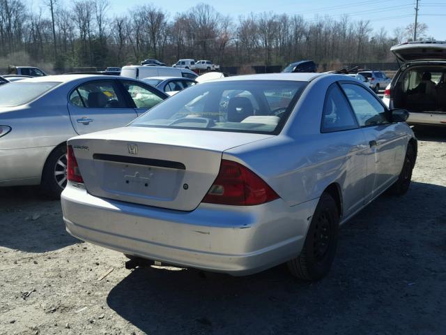 1HGEM22252L070973 - 2002 HONDA CIVIC DX SILVER photo 4