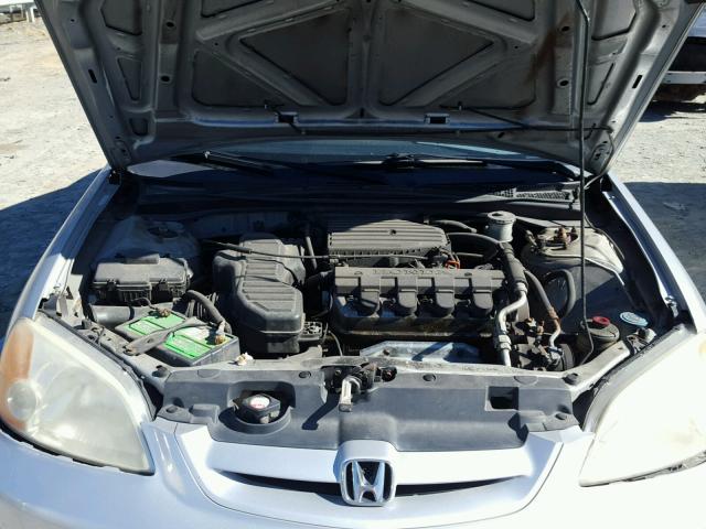 1HGEM22252L070973 - 2002 HONDA CIVIC DX SILVER photo 7