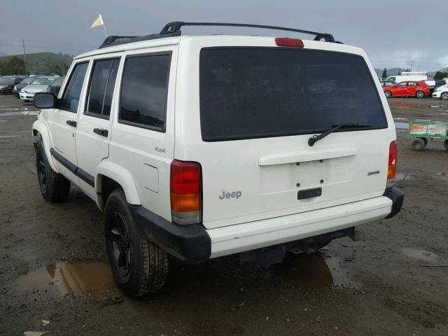 1J4FF48S31L524694 - 2001 JEEP CHEROKEE S WHITE photo 3