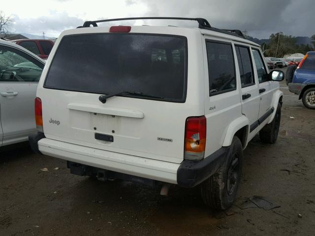 1J4FF48S31L524694 - 2001 JEEP CHEROKEE S WHITE photo 4