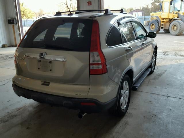 JHLRE48737C003598 - 2007 HONDA CR-V EXL BEIGE photo 4