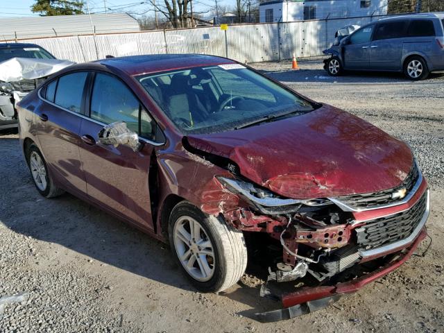 1G1BE5SM4G7309665 - 2016 CHEVROLET CRUZE LT RED photo 1