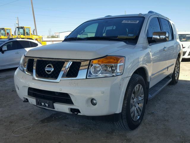 5N1BA0NF0FN613214 - 2015 NISSAN ARMADA PLA WHITE photo 2